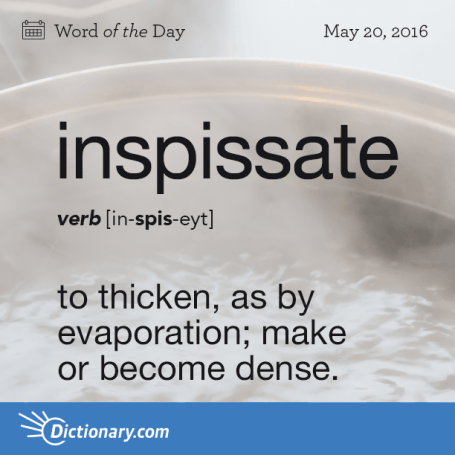 inspissate
