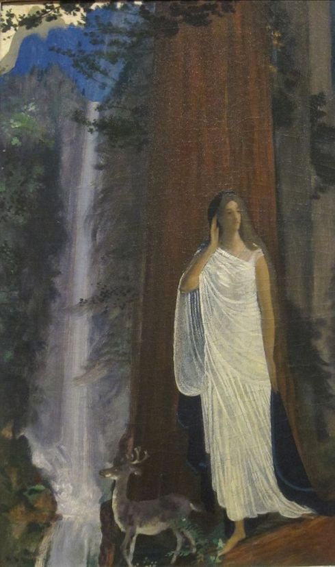 606px-silence_waterfall_and_forest_by_arthur_bowen_davies_dayton_art_institute