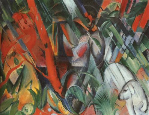Franz_Marc-In_the_Rain(Im_Regen)_(1912)